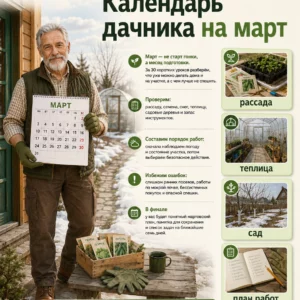 Календарь дачника на март, страница 1 из 30