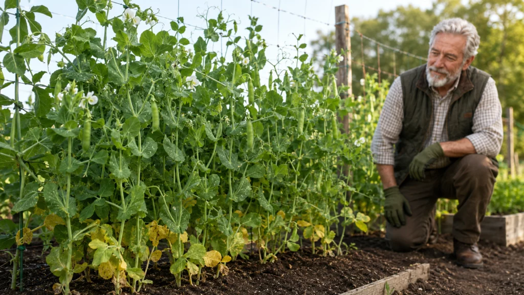 Естественное старение нижних листьев