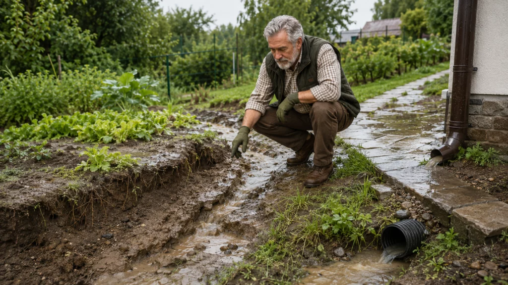 Вода, дренаж и размыв грунта