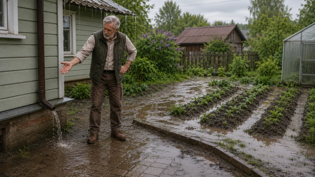 Частые ошибки, из-за которых вода уходит не туда Частые ошибки, из-за которых вода уходит не туда