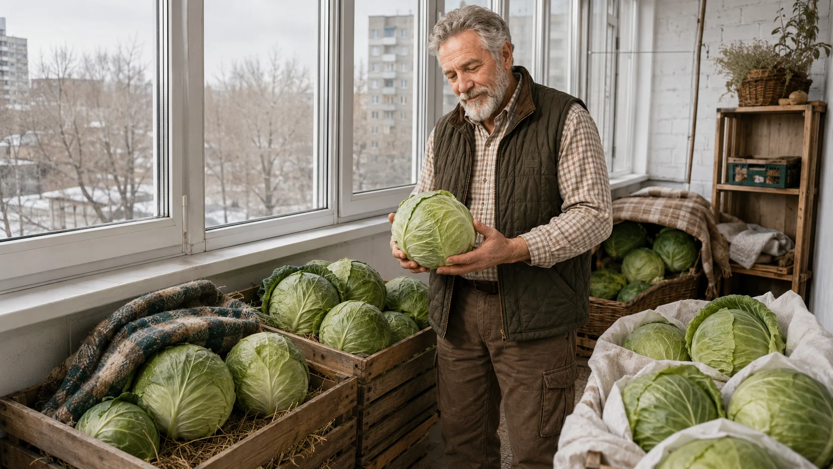 Капуста на балконе: как не заморозить и не сгноить
