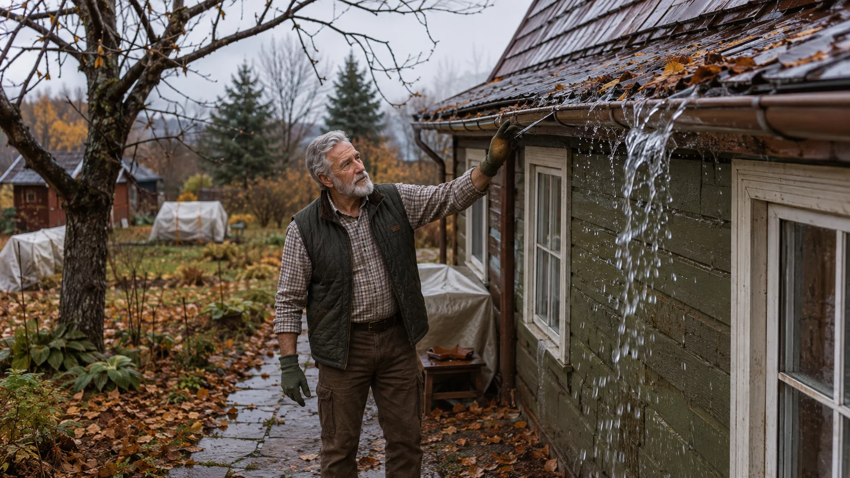 Перелив водостока: почему проблема появляется только после закрытия дачи