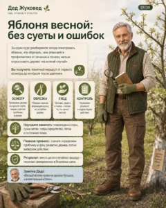 Мини-курс PDF «Яблоня весной обработка и уход»