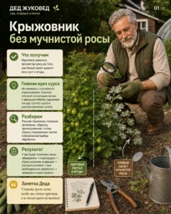 Мини-курс PDF «Крыжовник без мучнистой росы»