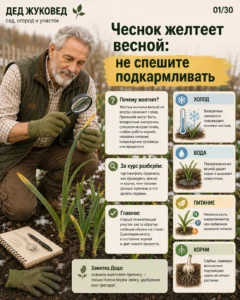 Мини-курс PDF «Чеснок желтеет весной»