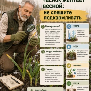 Чеснок желтеет весной, страница 1 из 30