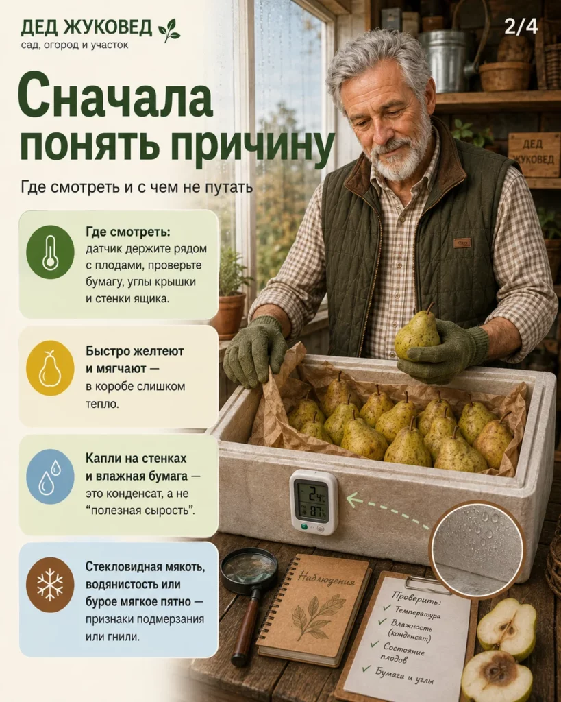 Инфографика 2/4: Груши на балконе: как не заморозить и не сгноить