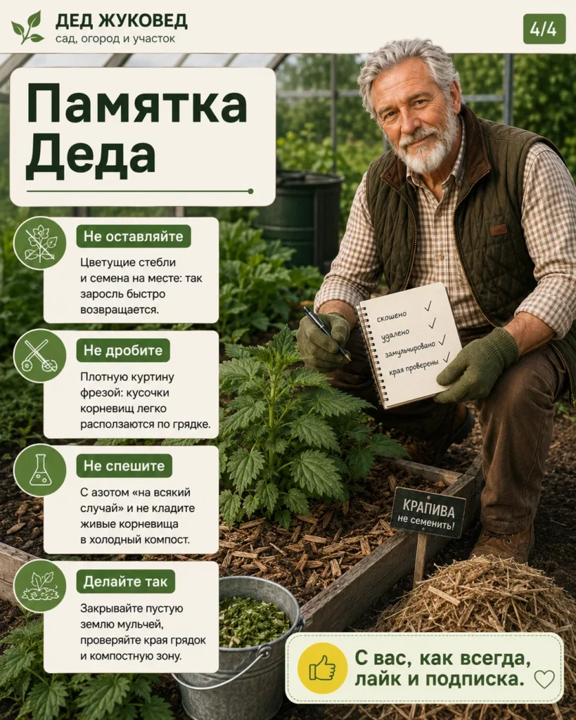 Инфографика 4/4: Крапива в грядках: почему появляется и что говорит о почве
