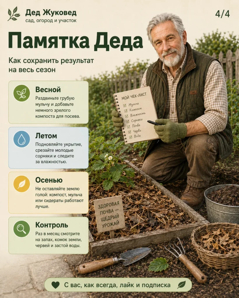 Инфографика 4/4: Грядки без перекопки: простое решение, которое экономит силы на участке