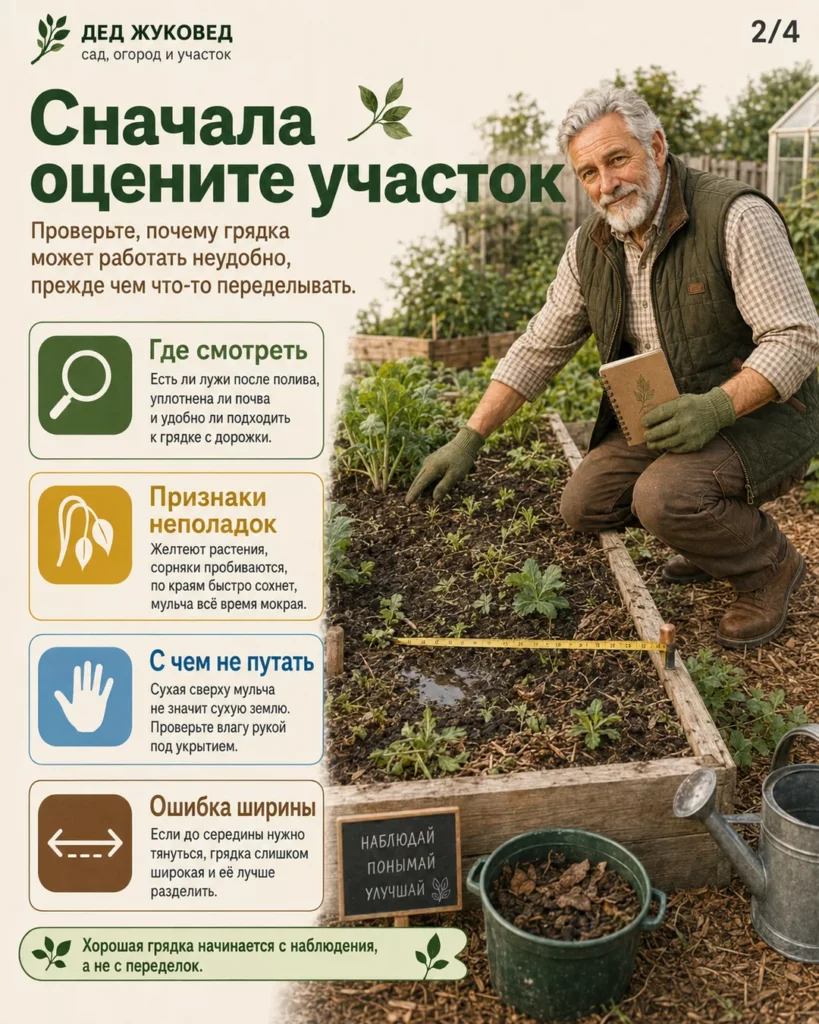 Инфографика 4/4: Грядки без перекопки: как сделать дачу удобнее для пожилого человека