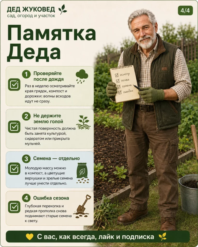 Инфографика 2/4: Лебеда на участке: как сдержать без бесконечной прополки