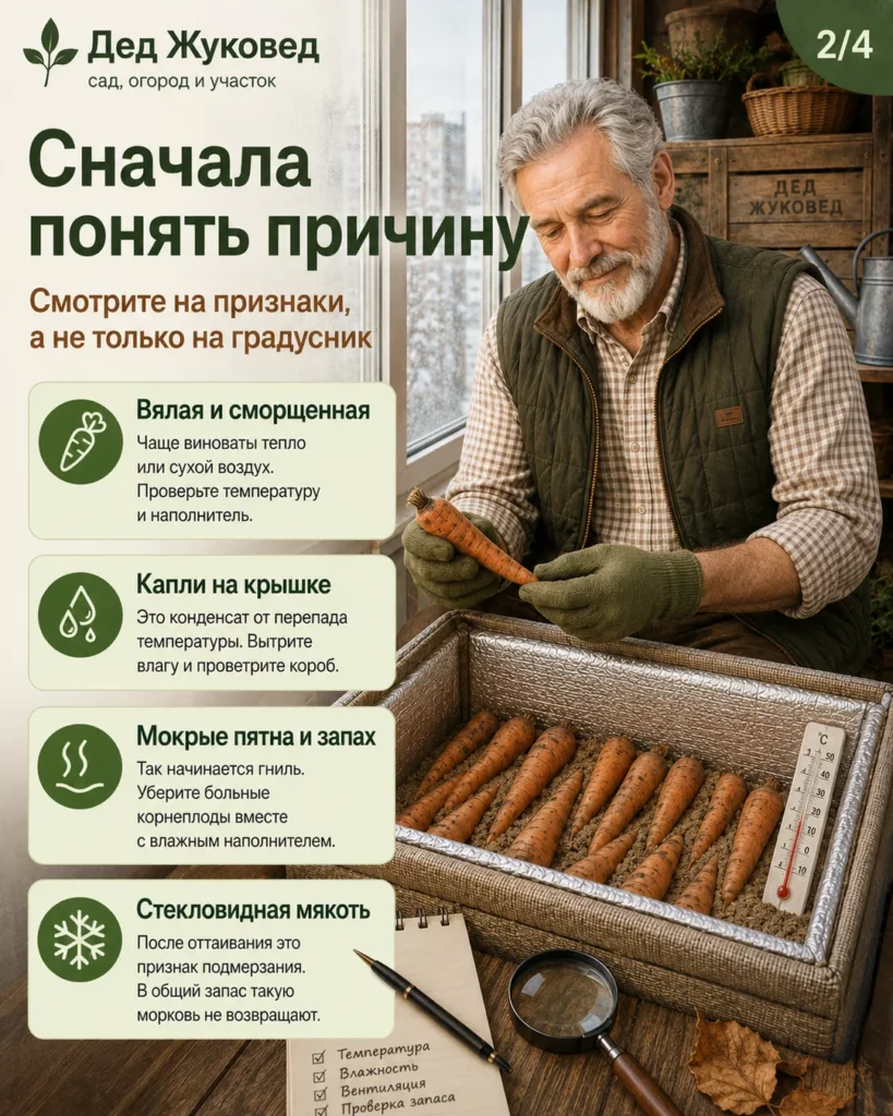 Инфографика 2/4: Морковь на балконе: как не заморозить и не сгноить