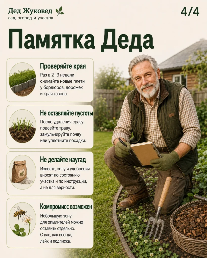Инфографика 4/4: Клевер на участке: как сдержать без бесконечной прополки