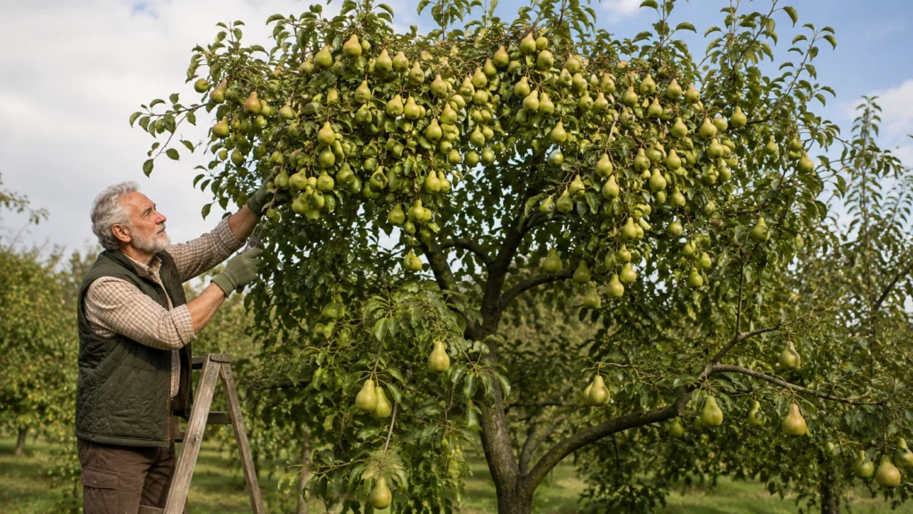 Перегрузка верхнего яруса урожаем