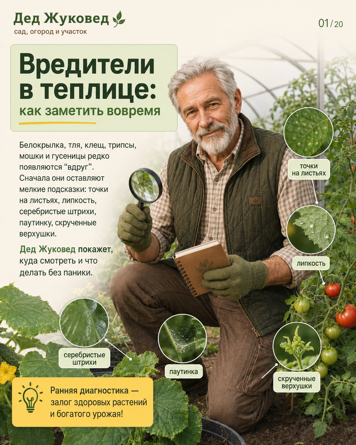 Вредители в теплице: заметить вовремя